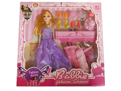Fashion Doll - Plastic Multicolor Wardrobe Accessories