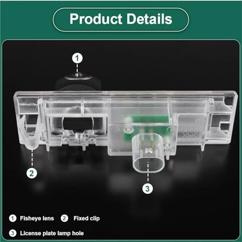 Rear View Camera Fisheye - Night vision Wired 1080P