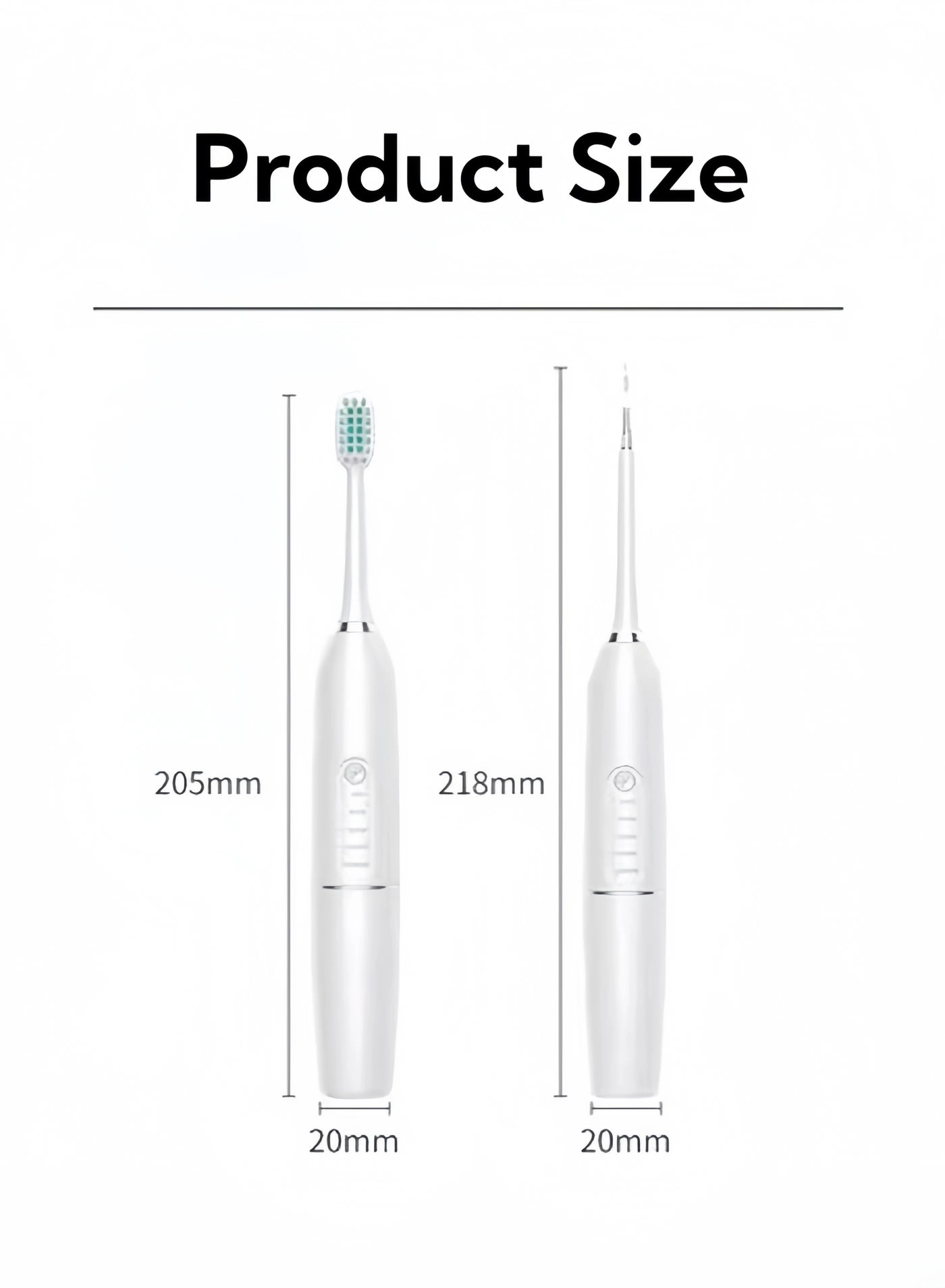 Sonic Electric Tooth Cleaner - 4 Cleaning Heads 5 Modes