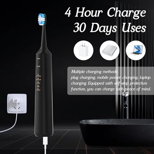 2-1 Professional Electric Toothbrush - Water Flosser 3800VPM