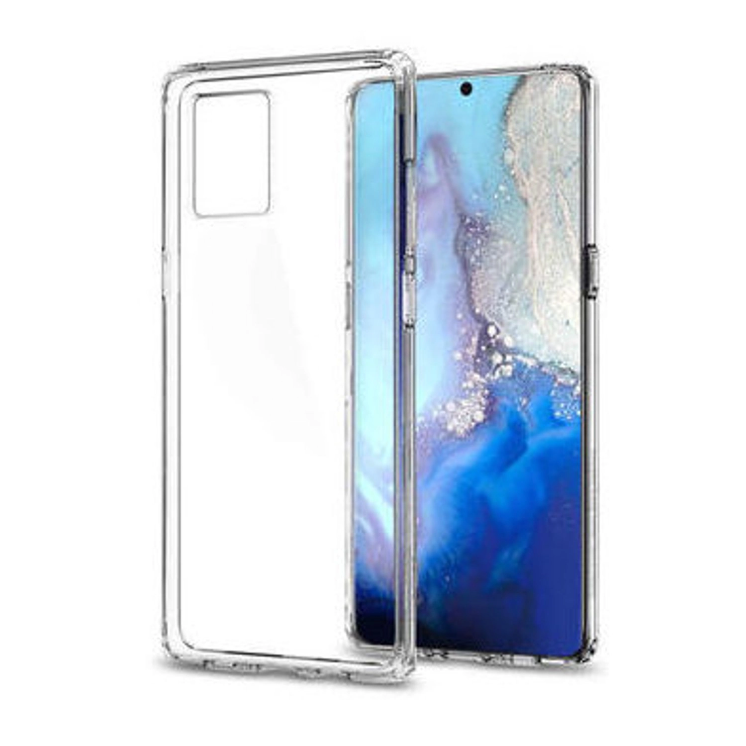 Clear Case - Acrylic + 5D Glass Screen Protector for Samsung S20 Plus