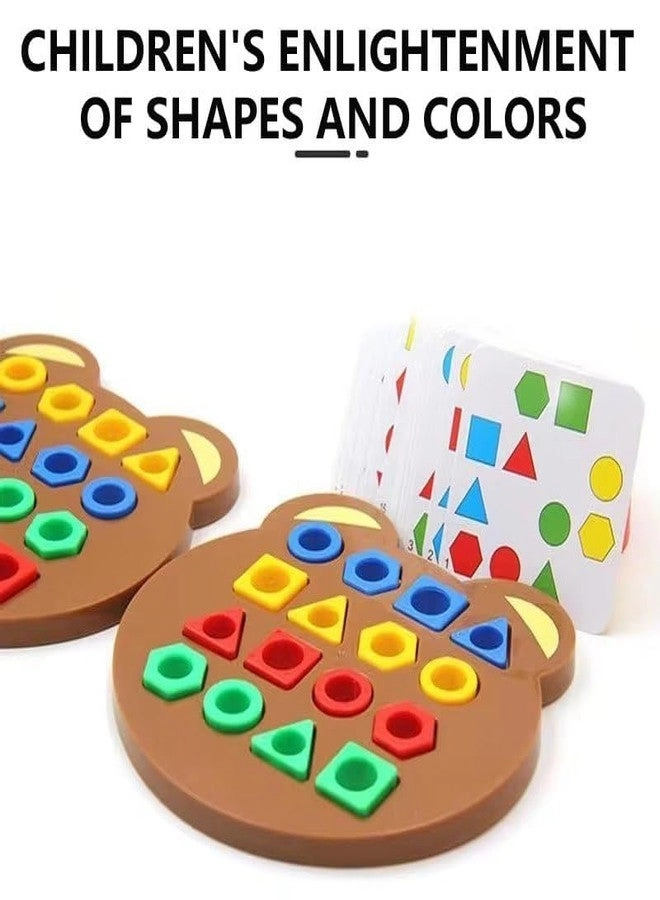 Geometric Shape and Color Matching Puzzle Board Game