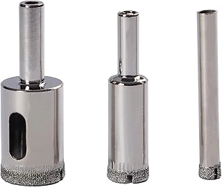 DRILAX Diamond Drill Bit Set - Diamond 3 Pieces 1/4, 1/2, 3/4 Inch