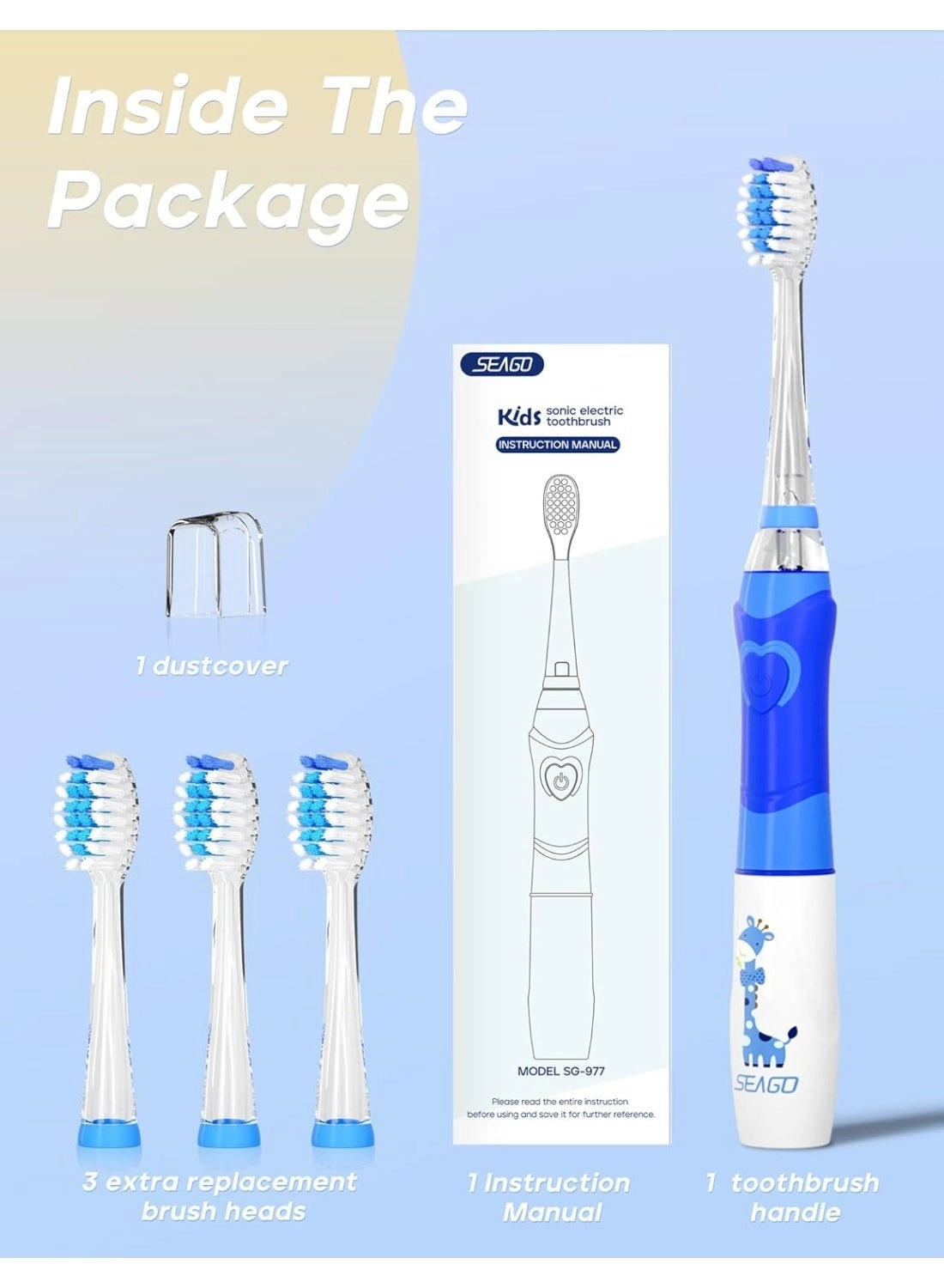 SG977 - Kids 2 Mins Timer 4 Brush Heads