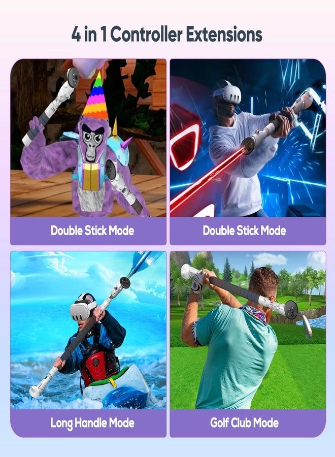 Long Arm Extenders - Meta Quest 3S/Oculus Quest 3/2/Pro/Rift S Controller
