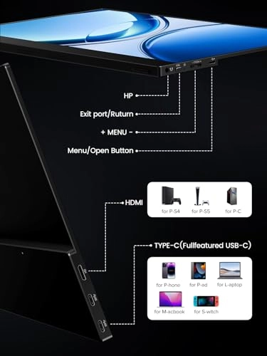 4K OLED Portable Monitor - 3840 x 2160 13.3 Inches
