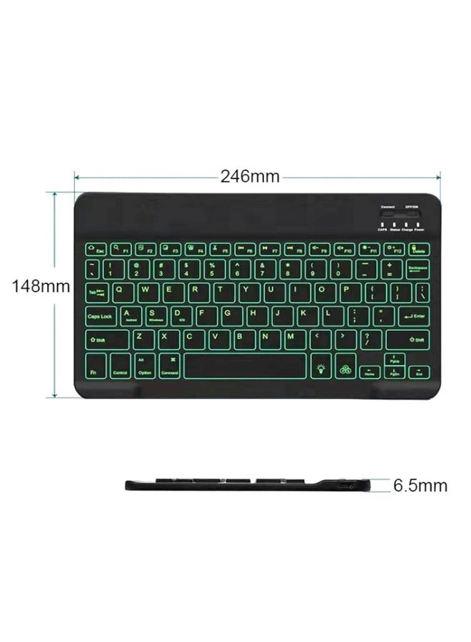 Bluetooth Keyboard - 78 Keys 10 Inch RGB Backlit