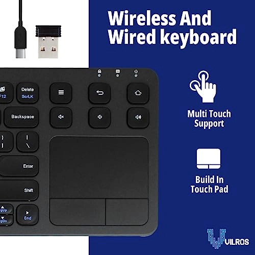 2.4G Wireless Touch Keyboard - US Wired/Wireless