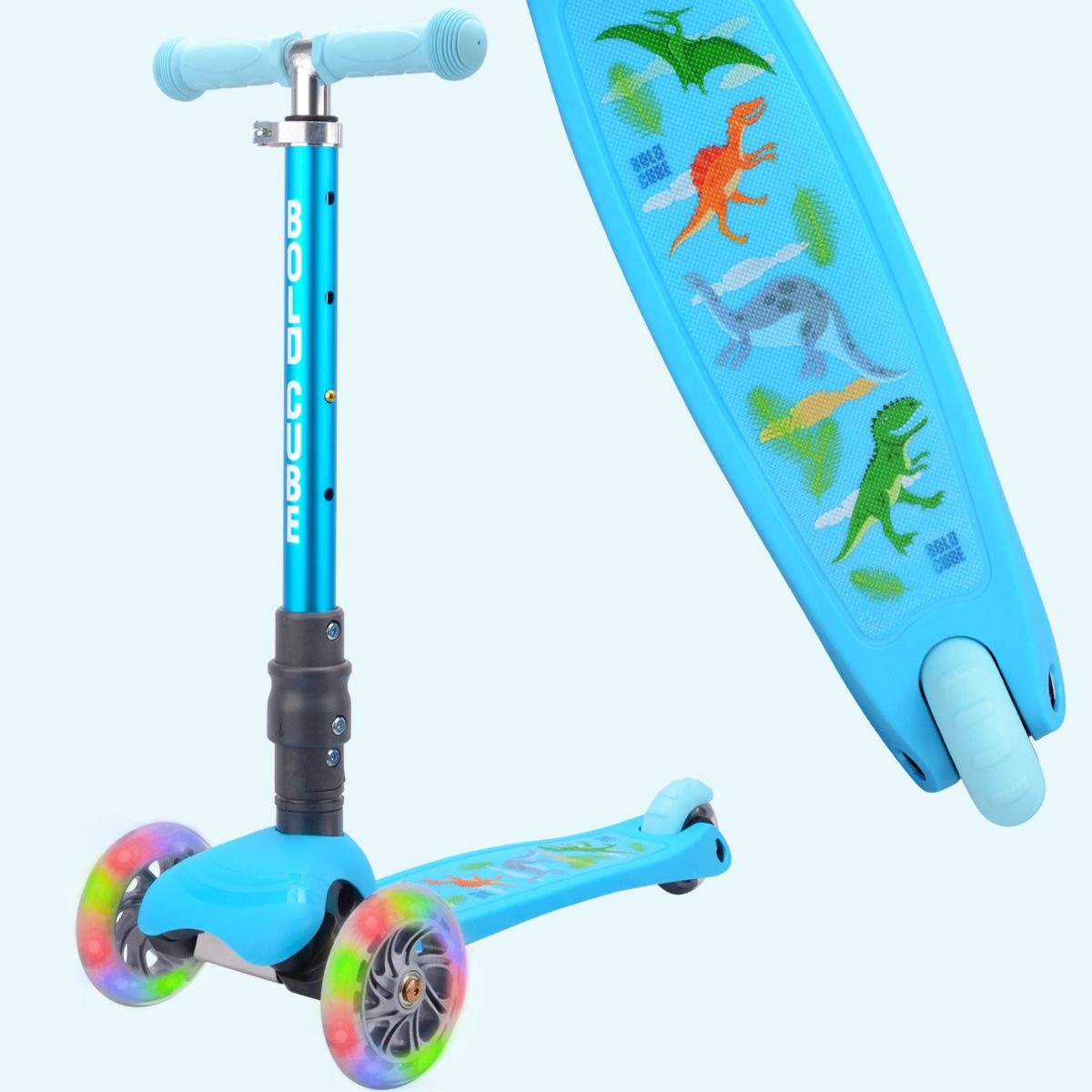 Teeny 3-Wheel Kick Scooter – LED Foldable