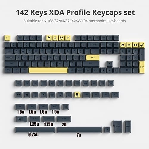 XDA Profile PBT Keycaps - US & ISO