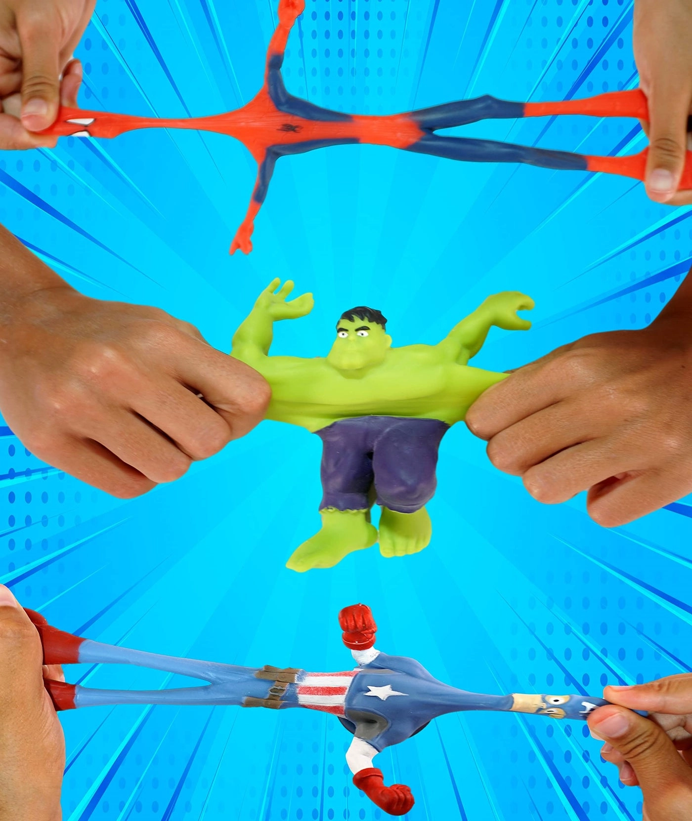 Marvel - Spiderman + Hulk Sticky Hands (B-6809-1) 1 pcs