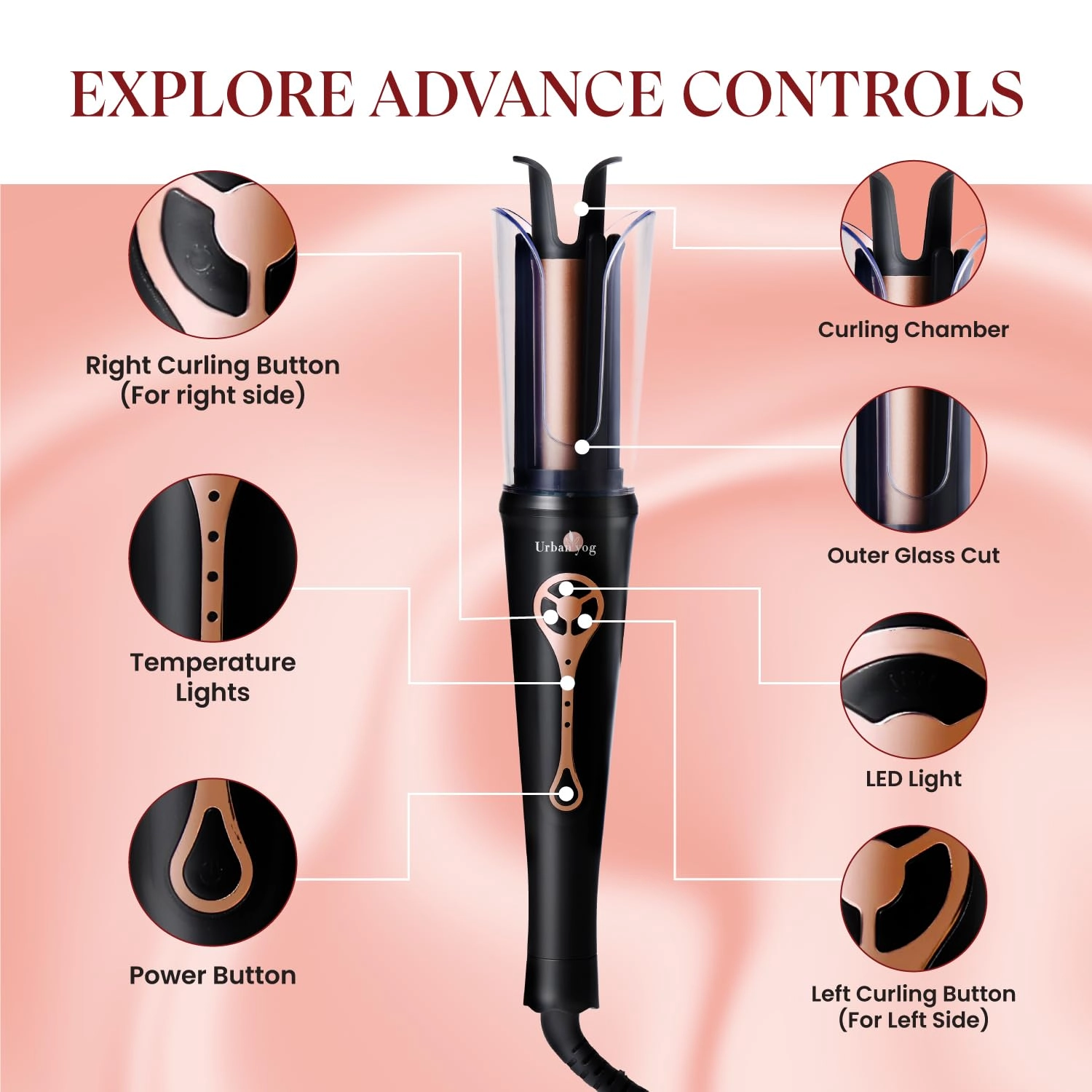 Hot Air Brush + Automatic Hair Curler + Hair Straightening Brush