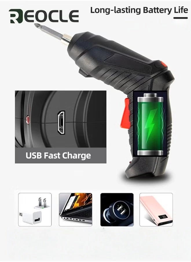 Electric Screwdriver Set - 1300mAh