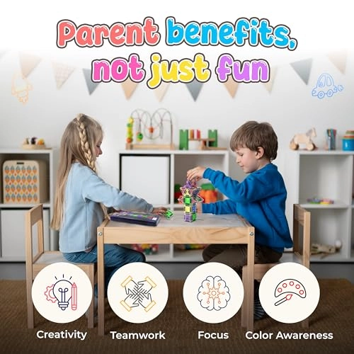 Micro Magnetic Blocks - 3 years and up 18 pieces