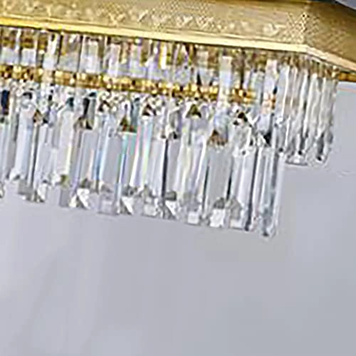 E14 Nordic Light Luxury Crystal Chandelier - Hanging Wire 100cm