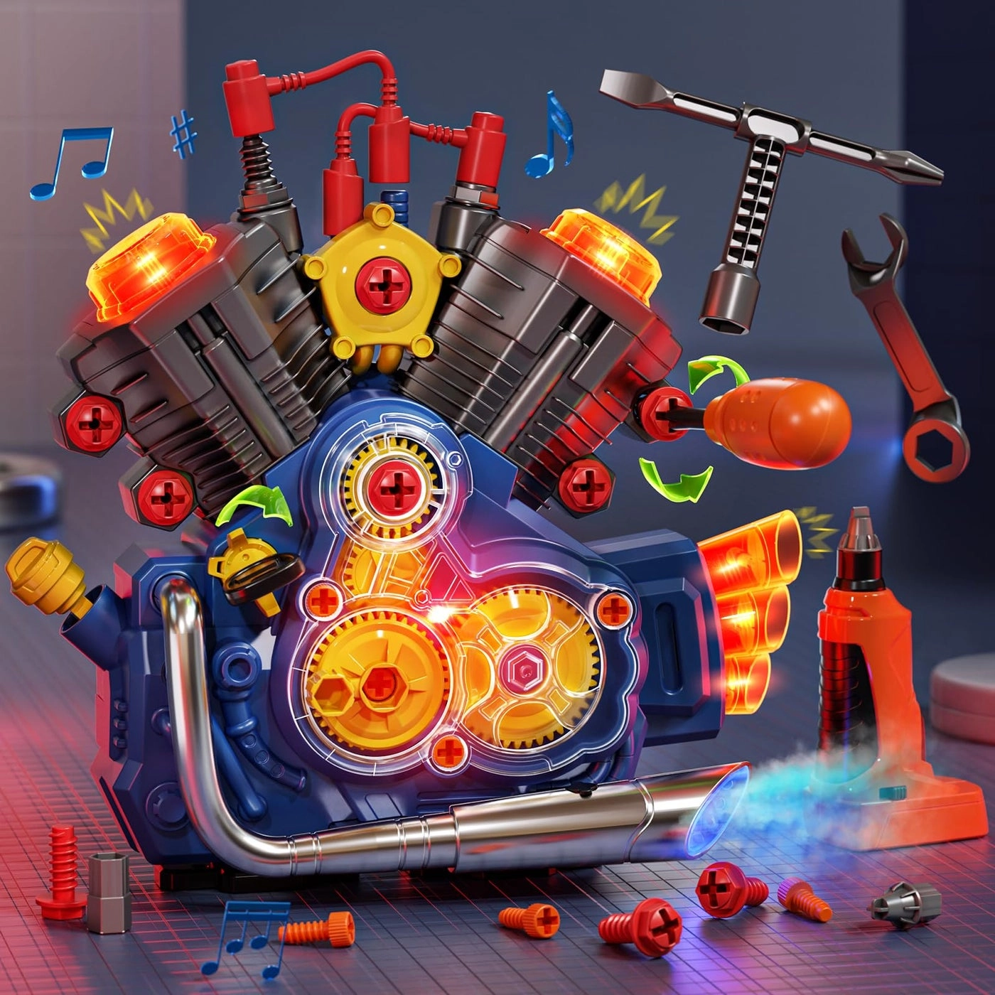 Engine Building Kit Engineering - 3 years+ 42 pieces