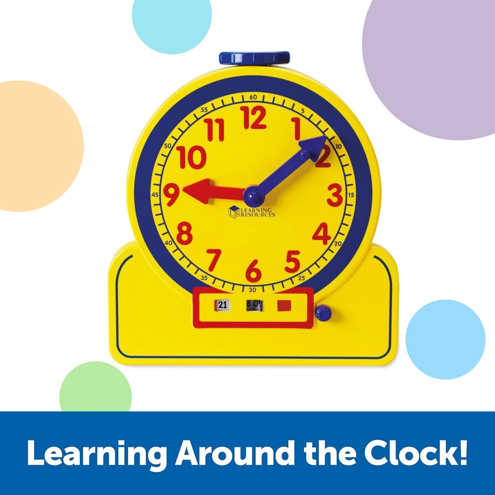Prim'time Teacher Front Class Clock - Suitable for 6 years and above