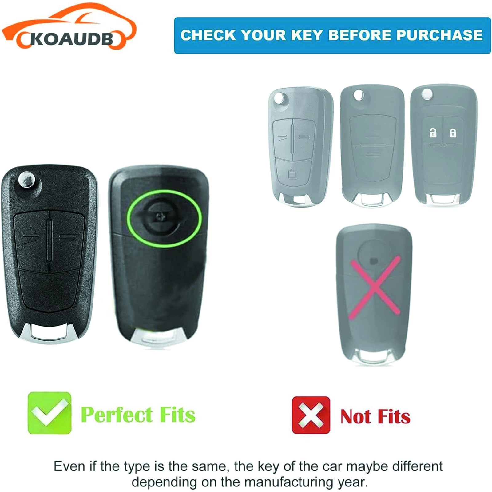 Car Key Cover - Solid