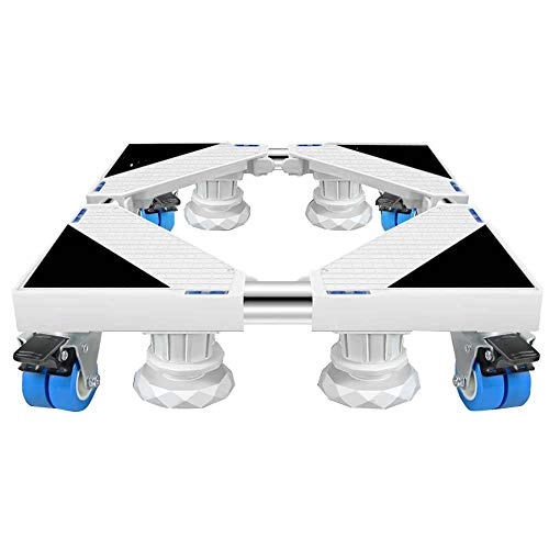 Adjustable removable washing machine base bracket