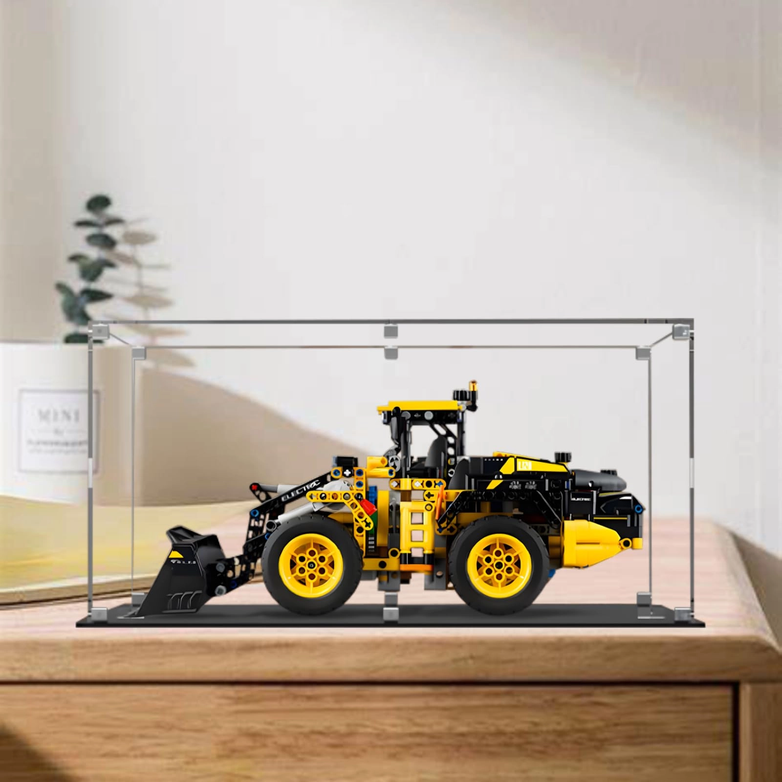 SUNHON Acrylic Figures Display Box - 41x21x21cm Black Base