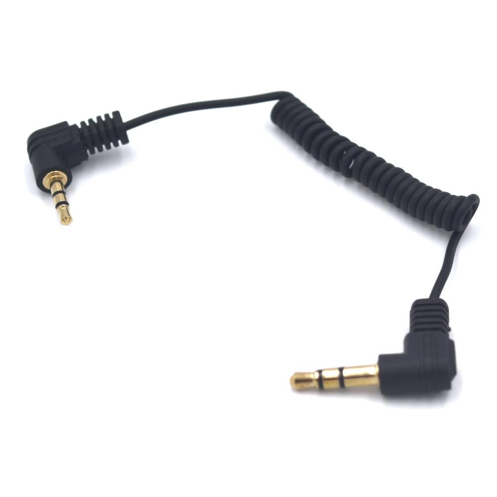 3.5mm TRS Audio Coiled Cable - 30cm Pack