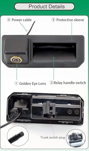 Rear View Camera - Night vision Wire AHD 720P