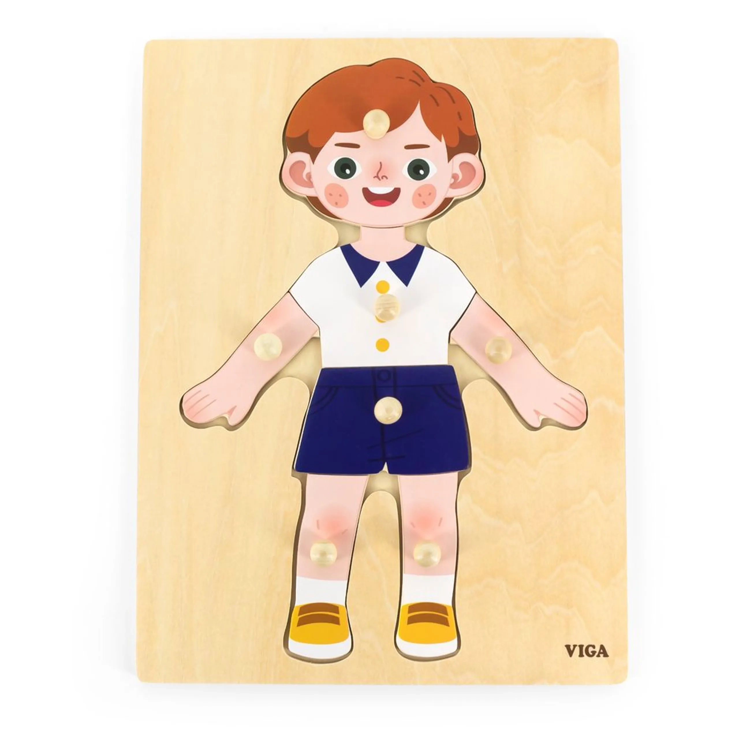 Body Parts Puzzle-Boy - 3 + 7 pcs