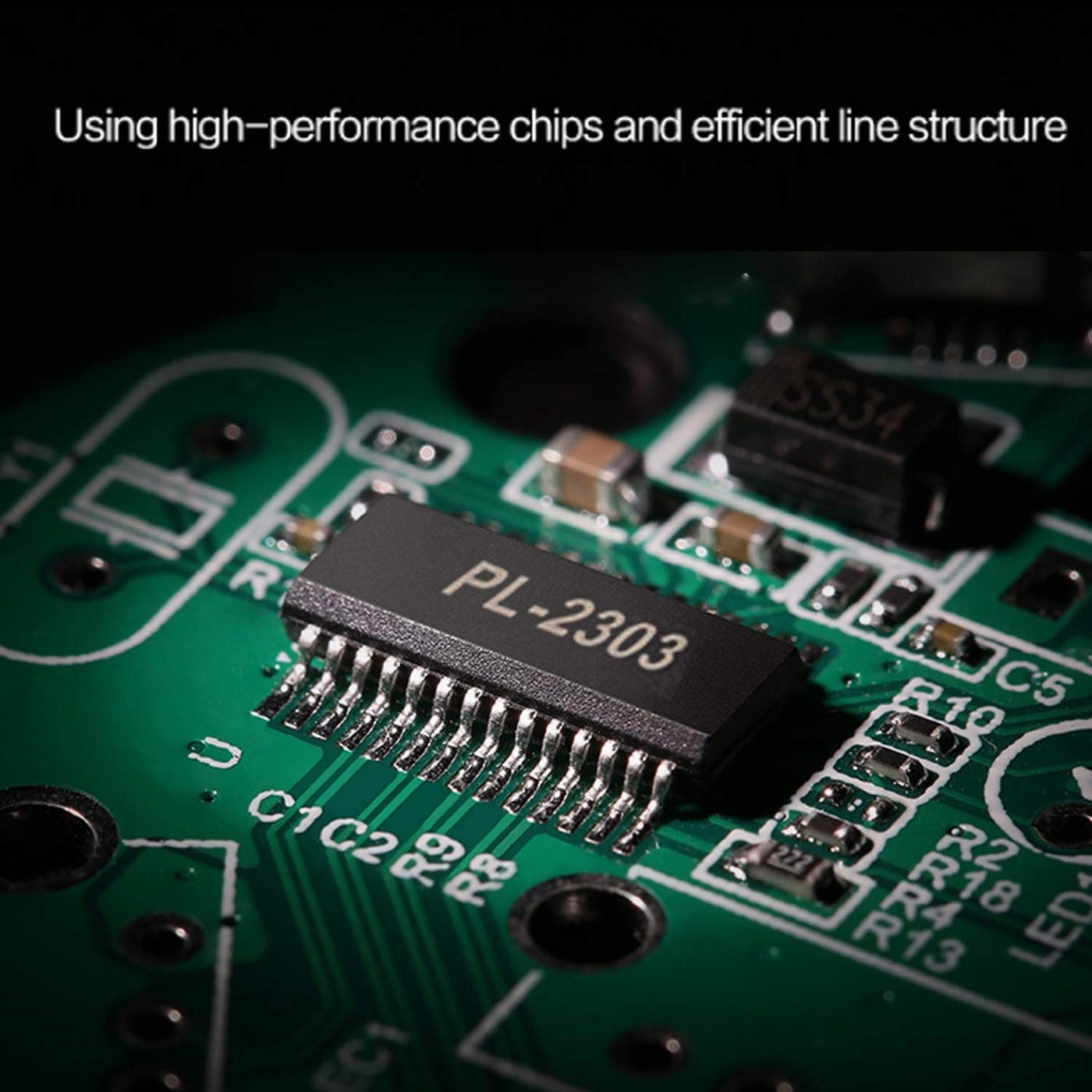 USB Type C to RS232 DB9 Serial Converter Adapter - Male to Female 9-Pin