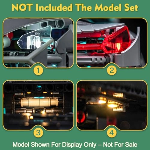 Light kit for LEGO Lamborghini Revuelto Super Sports Car 42214