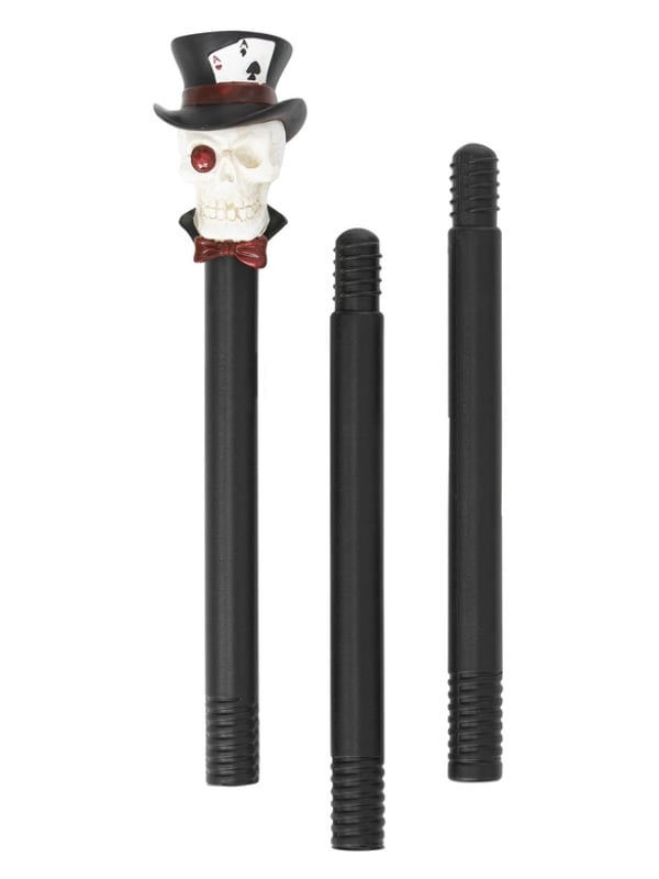 Voodoo Skull Cane - 88cm 3 Piece