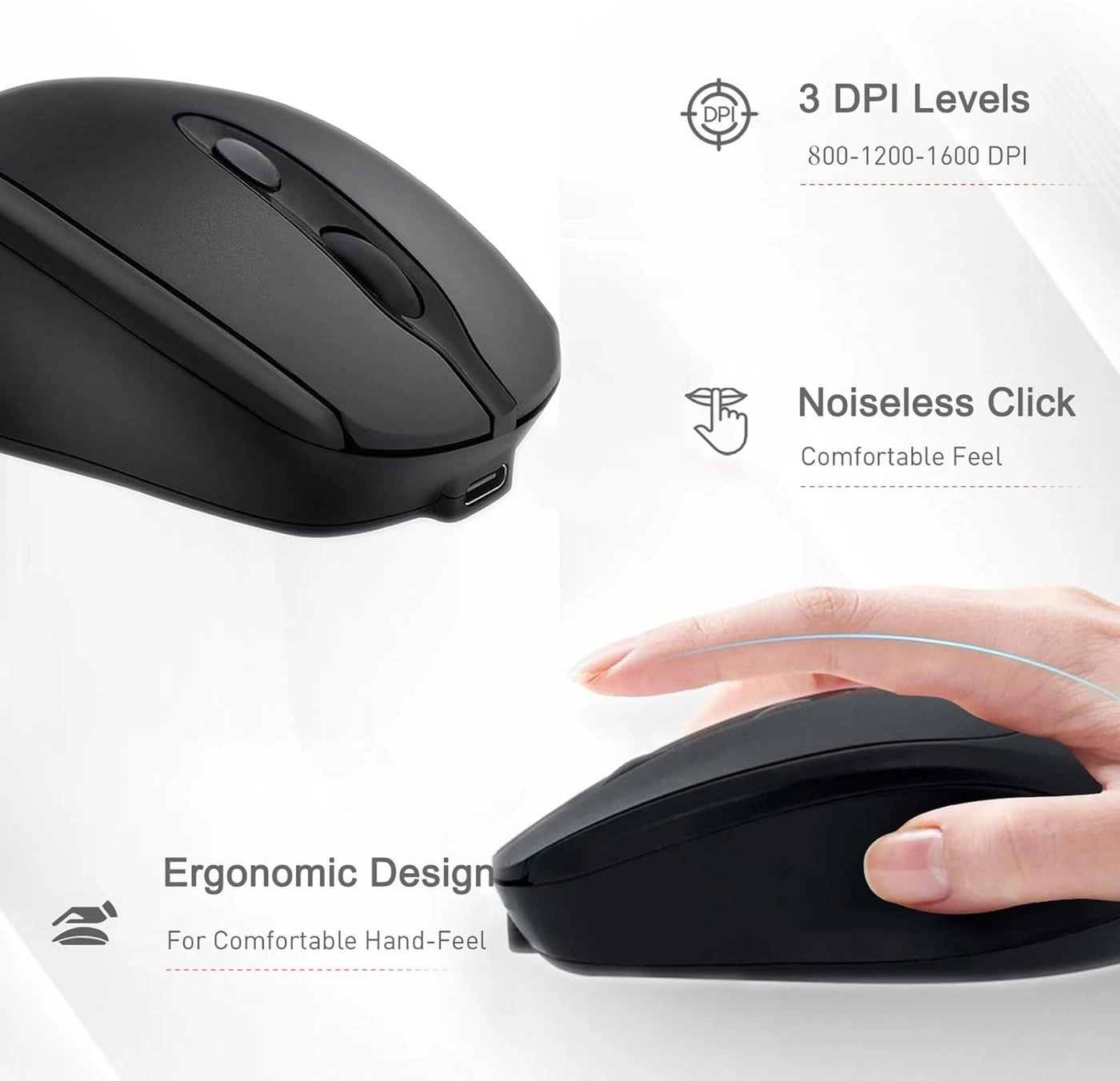 Type-C Rechargeable Mouse - Bluetooth