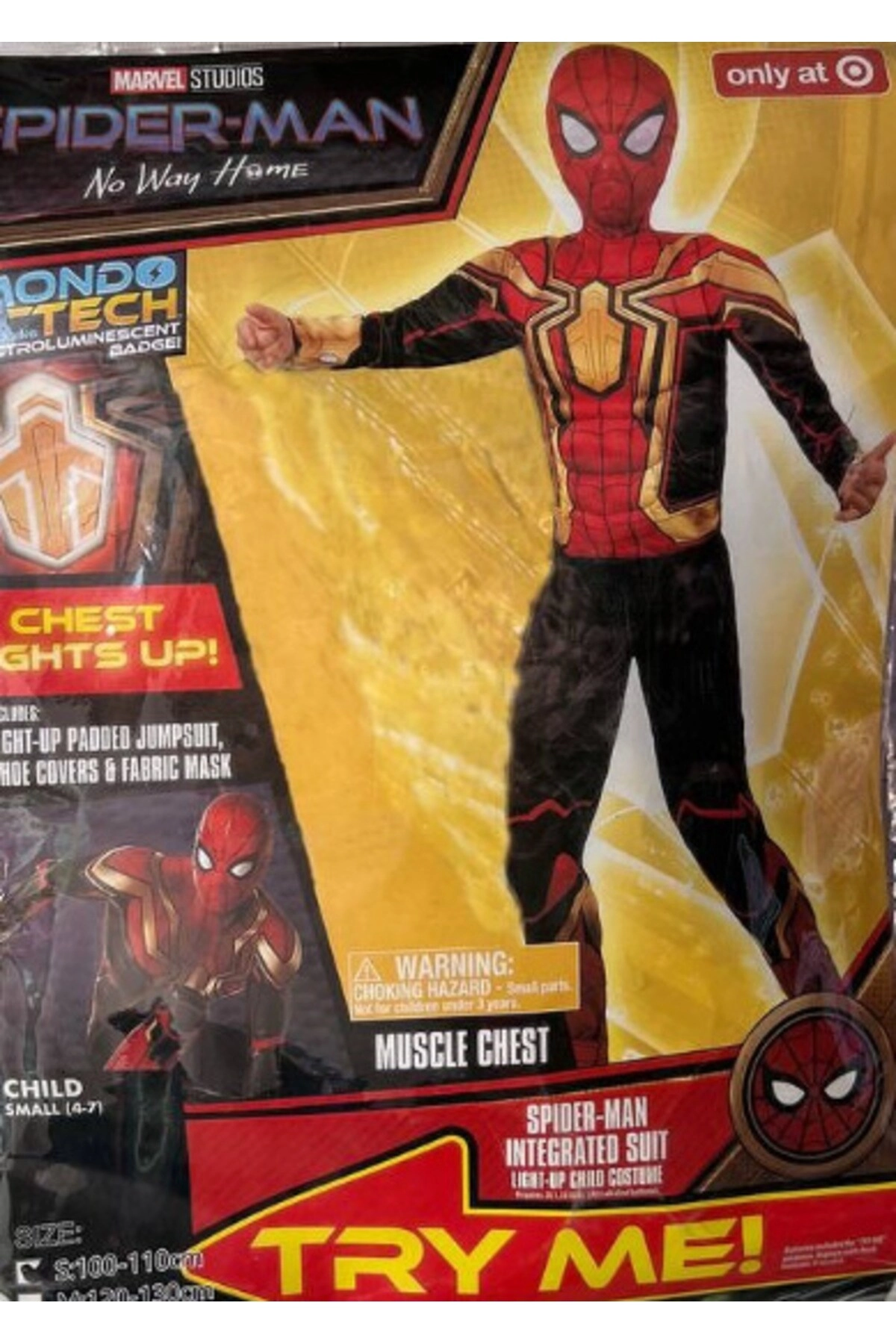COLOR LAND CHILDRENS TOYS CENTER LLC Spiderman Costume - 1 Piece Kids Small