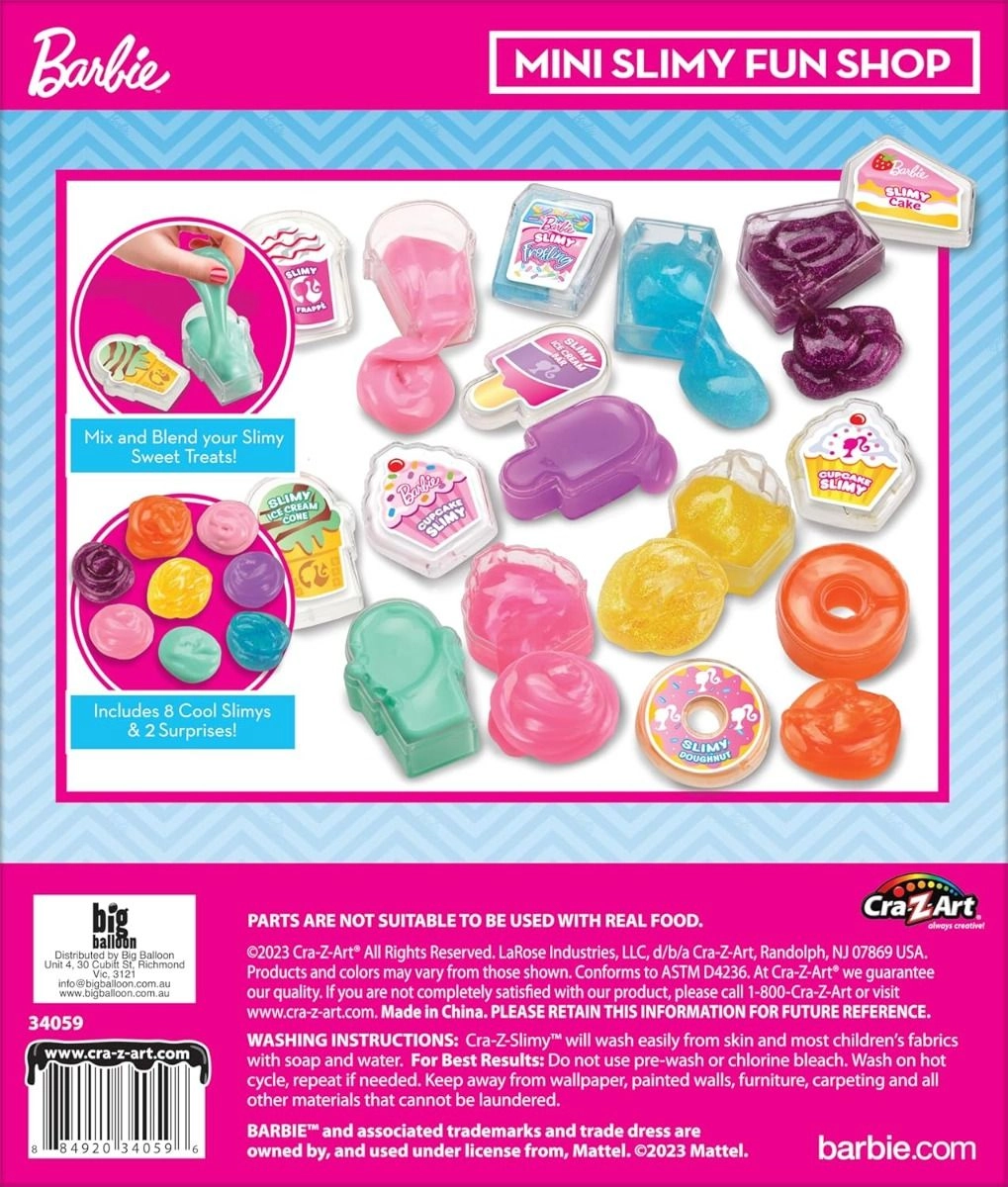 Cra Z Slimy Mini Mania - Pink Girl Ages 6+