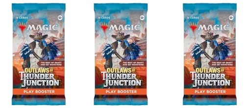 Magic The Gathering Play Booster Pack Outlaws of Thunder Junction - 3pcs