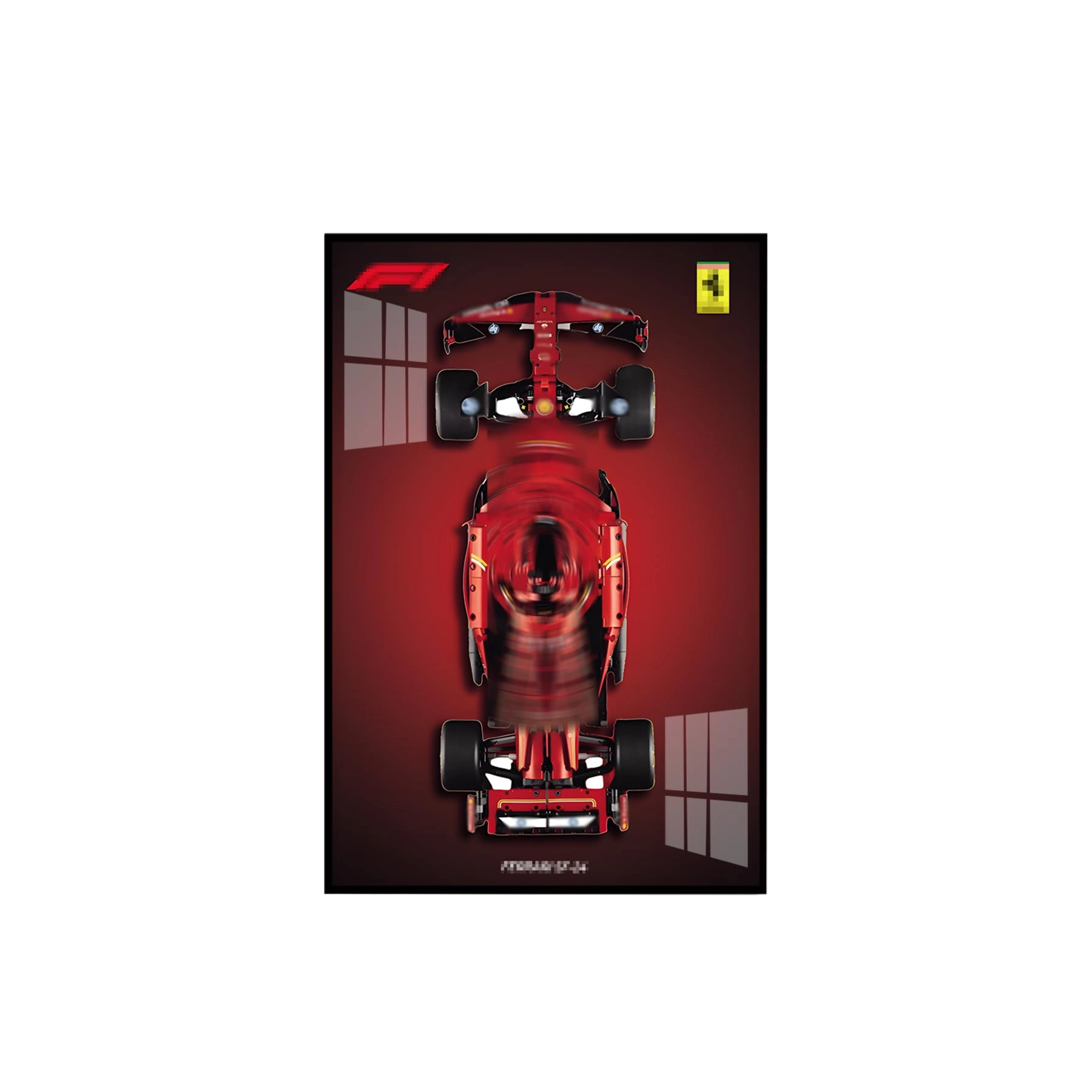 Générique Racing Car Wall Sign (42207) - 50 x 80 cm Aluminum