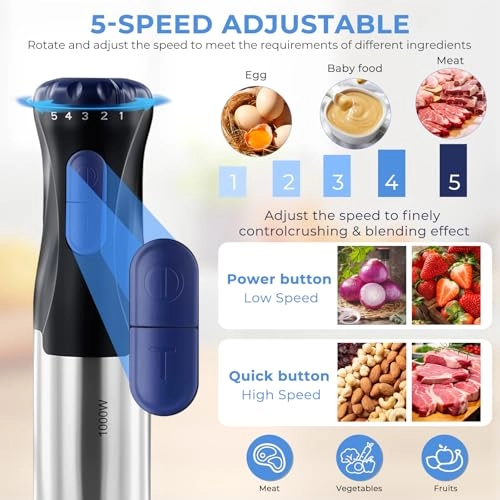 4 in 1 Multifunction Hand Blender - 1000W