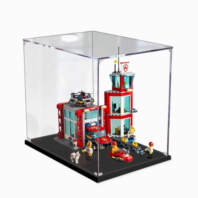HCAEIOFJ Acrylic Display Case for LEGO City 60215