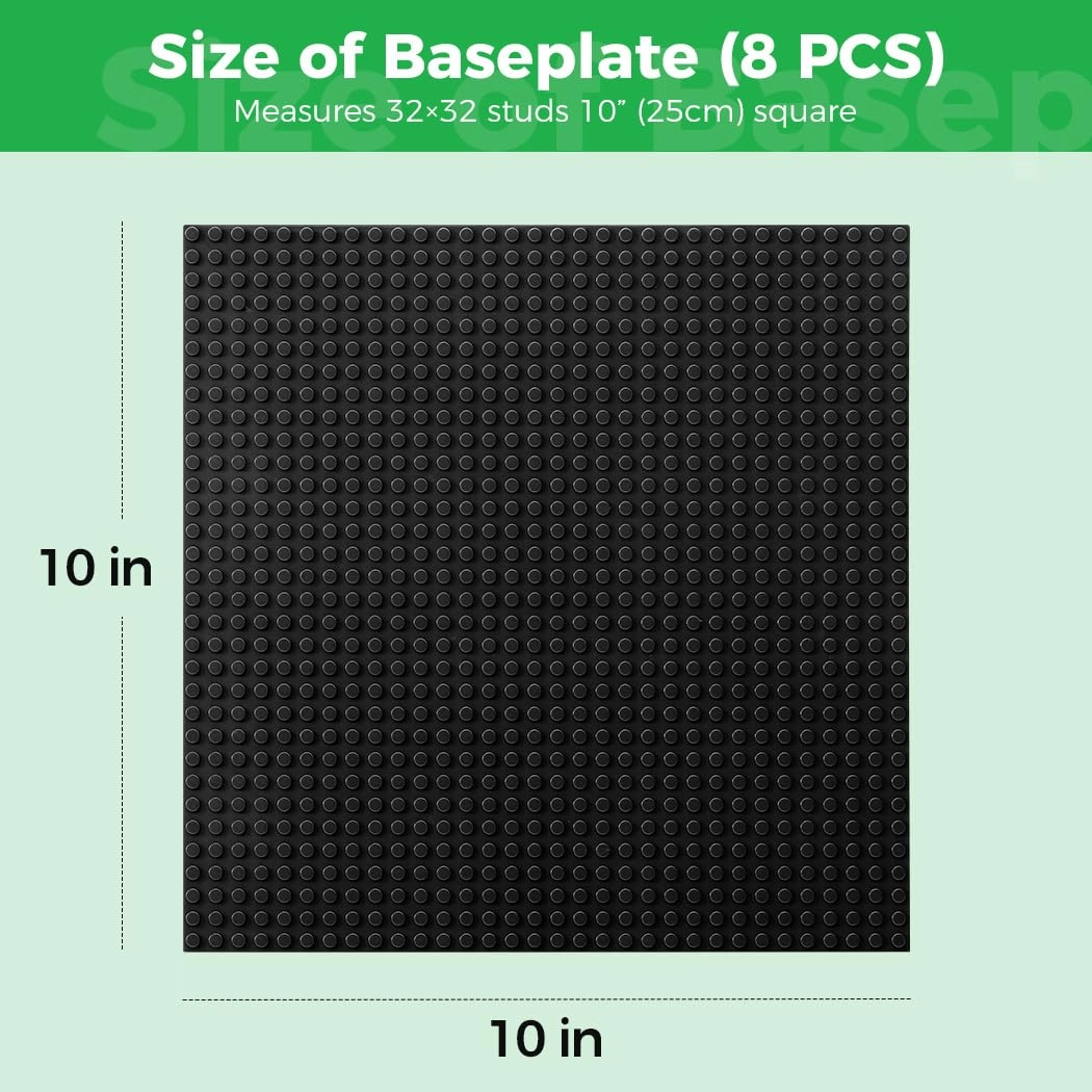 Classic Building Baseplate - 8 pcs