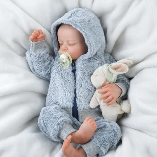 Reborn Baby Doll - 17Inch Cloth Body African American