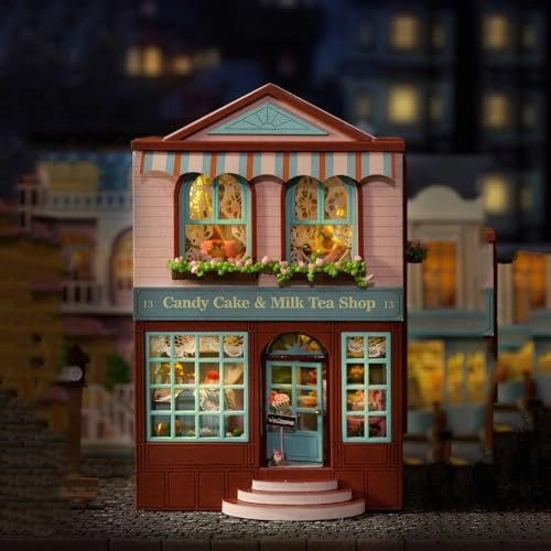 3D Wooden Dollhouse - Dessert Shop 1:36