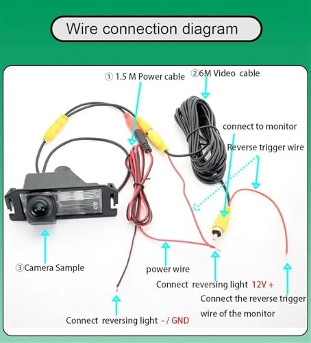 Rear View Camera - Night vision Wire AHD 720P