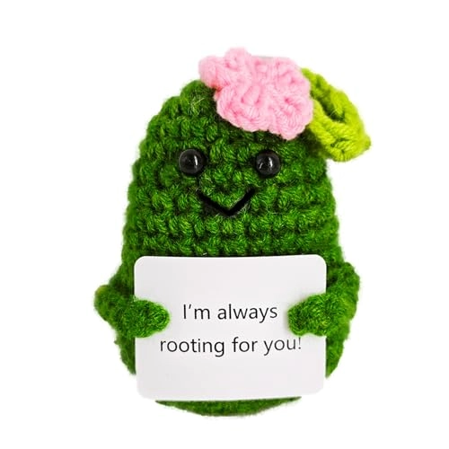 Crochet Emotional Support Melon - Handmade 10.2 x 6.5 x 6.5 centimeters