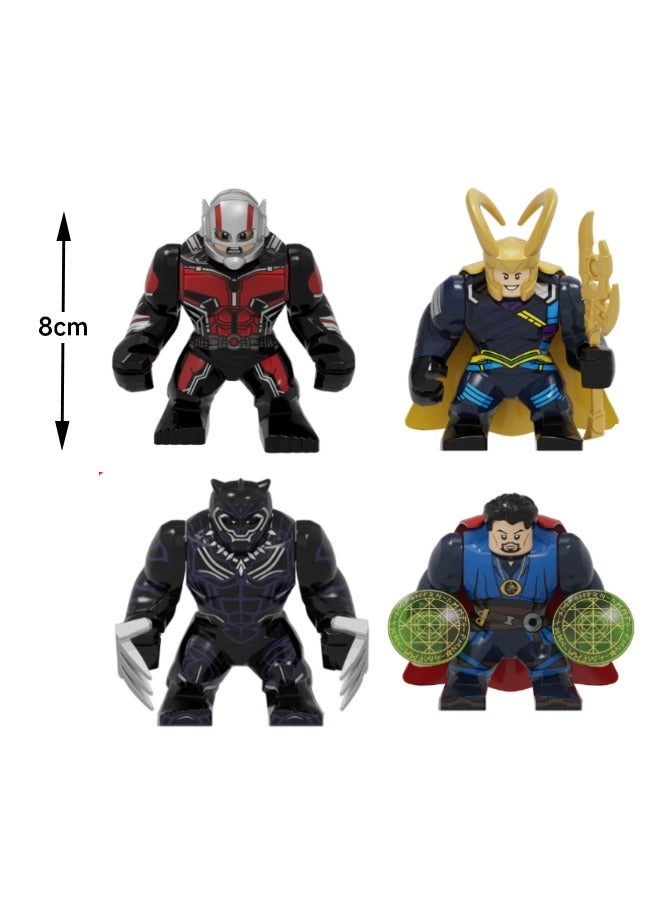 Ant-Man + Loki + Black Panther + Doctor Strange - Marvel Avengers - 4 pcs