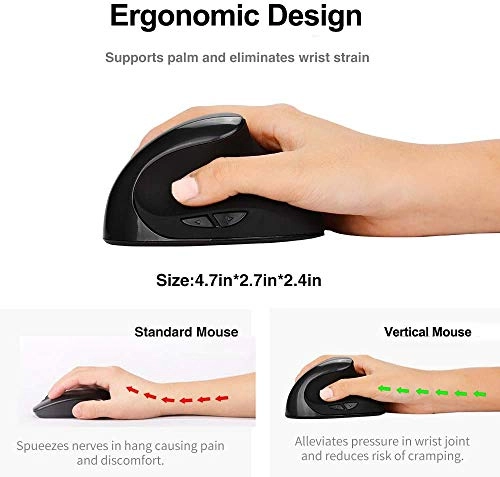 Vertical Ergonomic Mouse - USB