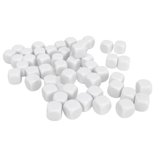 Blank Plastic Cubes - 4 years and up 50 pieces