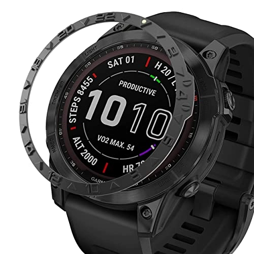BAIHUIAM Bezel Ring - Compatible with Garmin Fenix 7 Series Stainless Steel