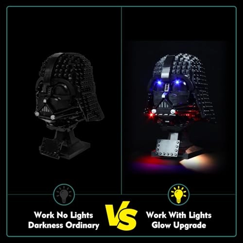 Light Kit for 75304 Darth Vader Helmet - LED USB Battery