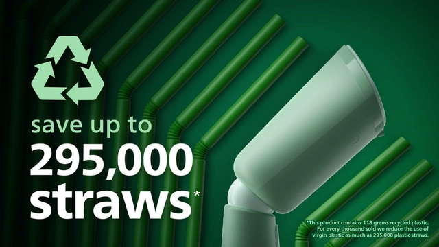 50% of the plastic is fully recycled: it looks great and is kind to the planet