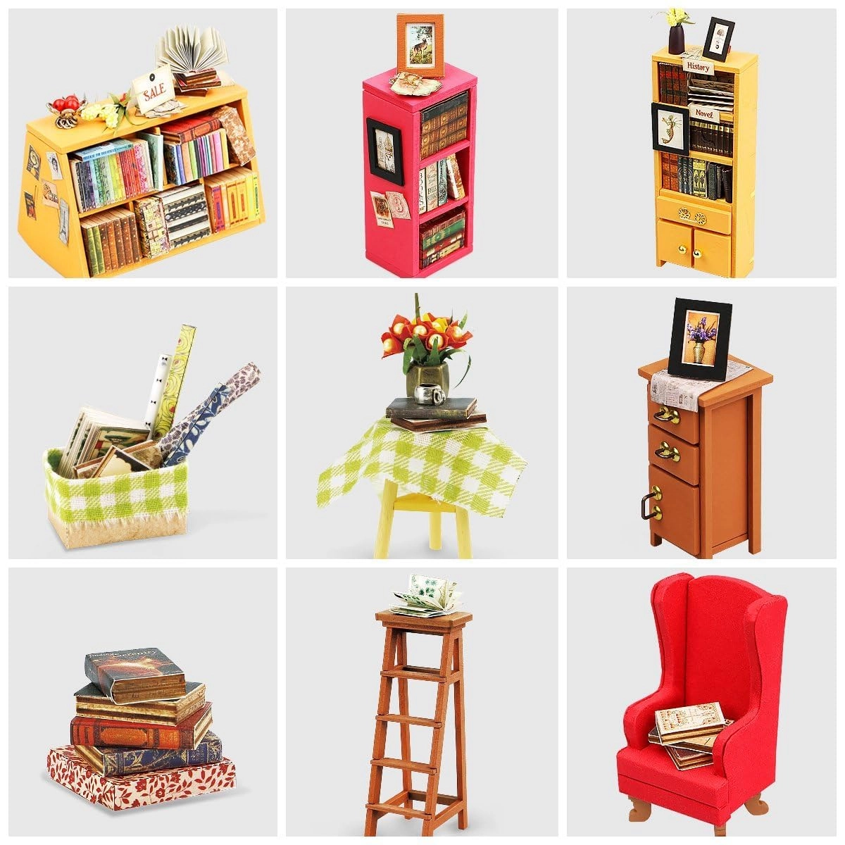 DIY Miniature Dollhouse Kit - Halloween/Christmas 1:20