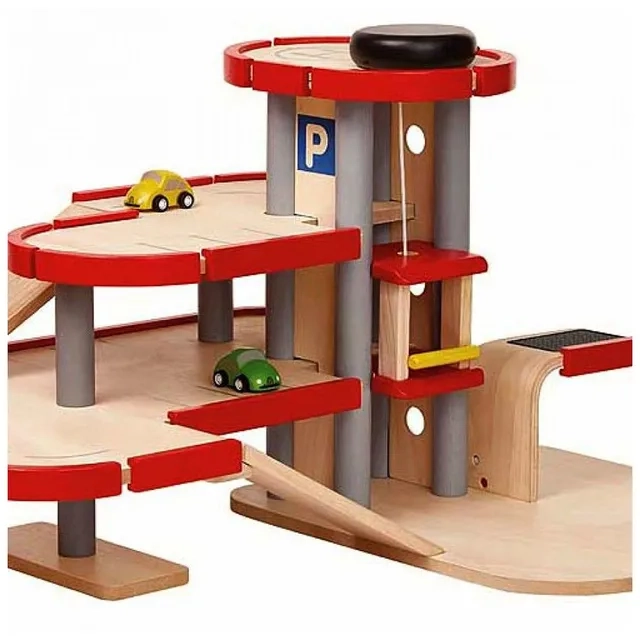 Parking Garage - 2 wooden cars